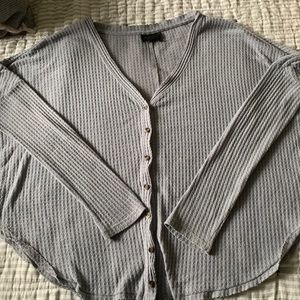 Out from under waffle button top